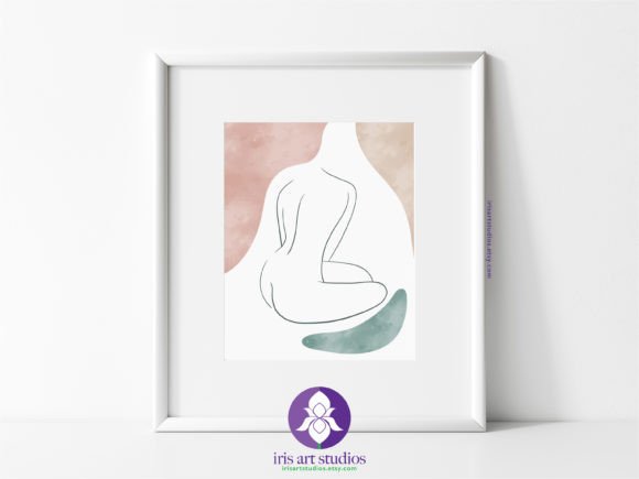 Download Minimalistic Sitting Nude Boho Line Art - Minimal Collection