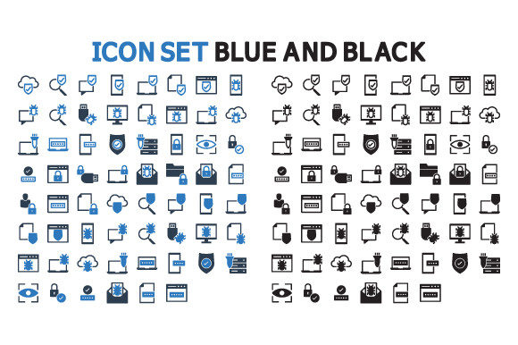Download Cyber Security and Antivirus Icon Set - Virus Collection