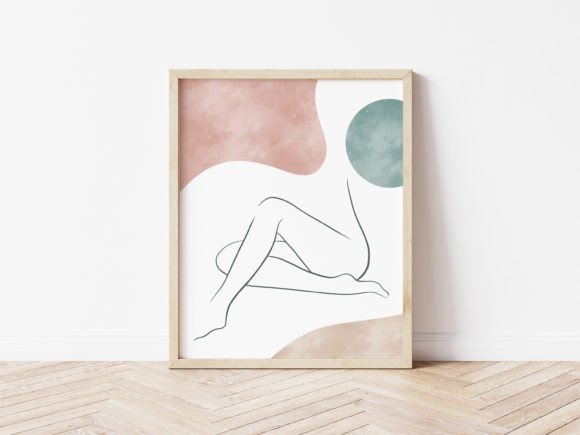 Download Minimalistic Sitting Nude Boho Line Art - Minimal Collection
