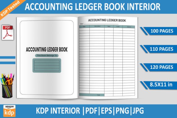Download Accounting Ledger Book| KDP Interior - Accounting Collection