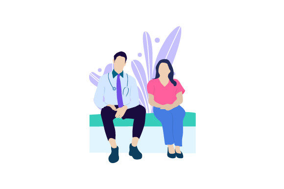 Download Doctor Consulting His Woman Patient - Woman Collection