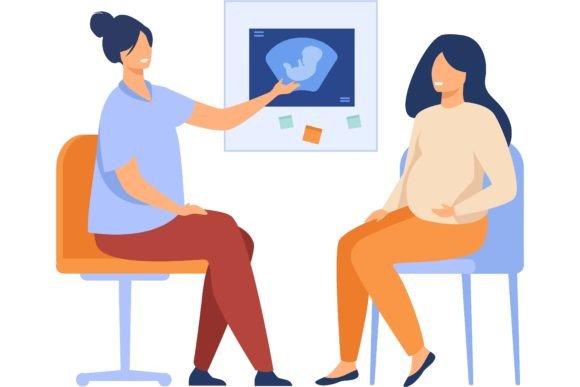 Download Happy Pregnant Woman Consulting in Gynec - Woman Collection