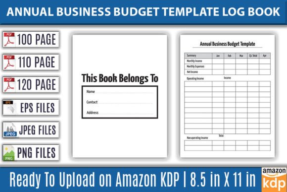 Download Annual Business Budget Template Log Book - Annual Collection