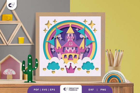 Download Colorful Classical Castle 3D Shadow Box - Classical Collection