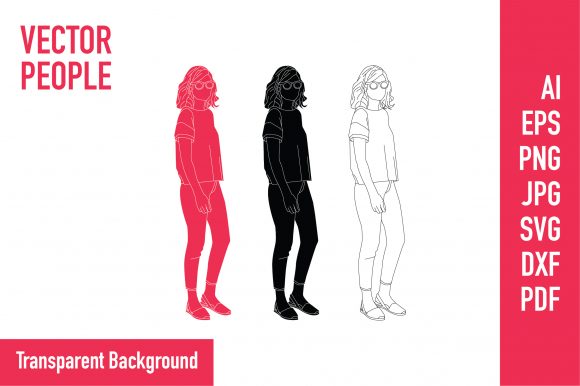 Download Vector of a Casual Woman on the Street - Woman Collection