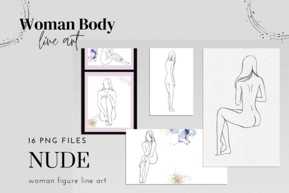 Download Woman Nude Line Drawing Clipart, Female - Woman Collection