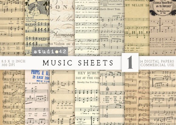 Download Vintage Music Sheets, Classical Music - Classical Collection